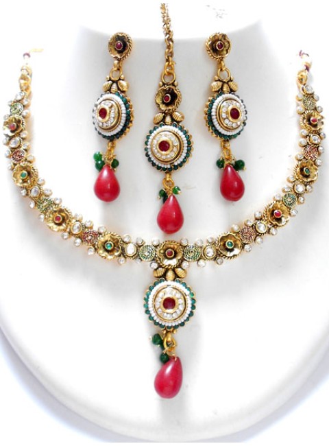 Polki Necklace Set